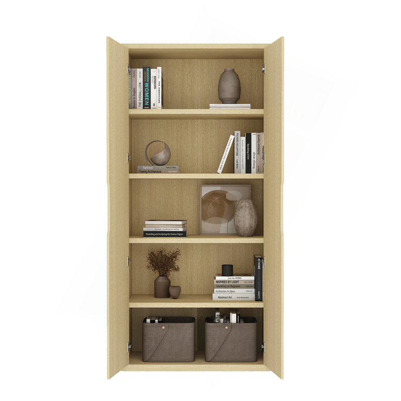 Rivington 38" Bookcase Cabinet, Oak