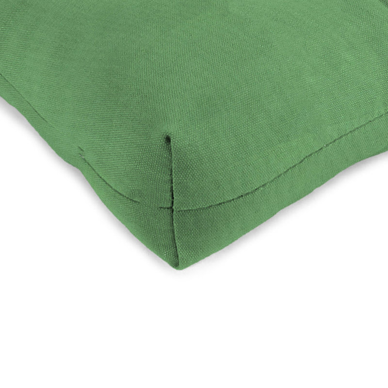 Contoured Outdoor Wicker Seat Cushion, Cucumber