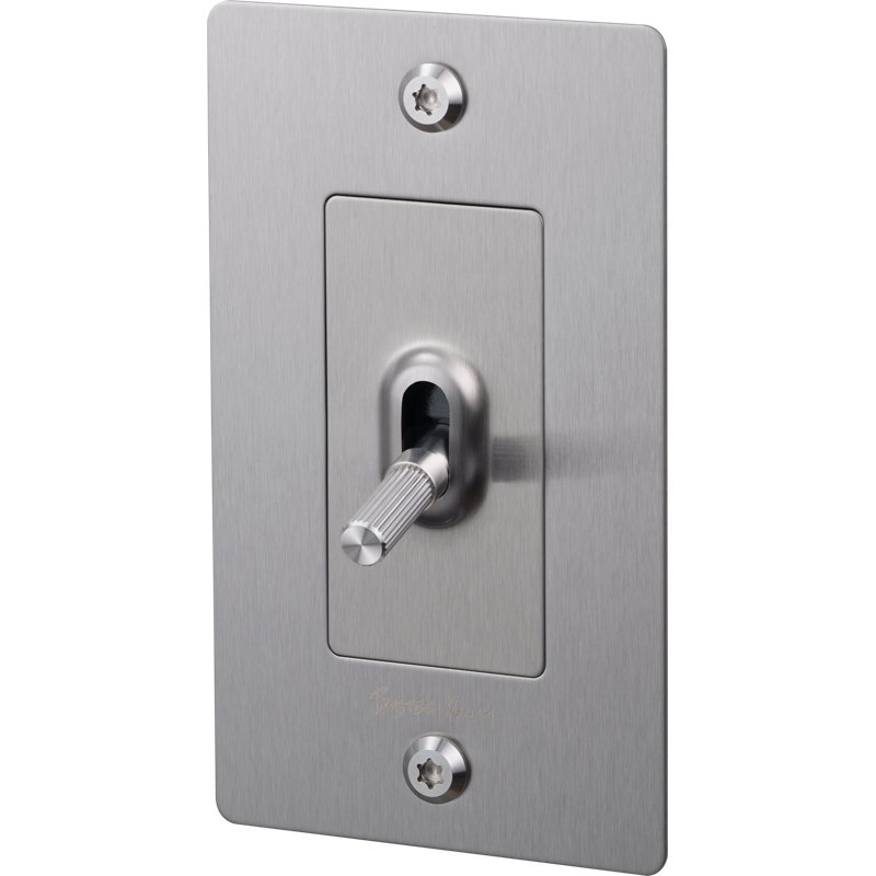 1G Toggle / Linear / With Logo, 1 Gang, Steel