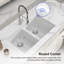 33'' L Double Bowl Quartz Kitchen Sink-100970252