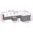  Garden Sofa Set Light Grey