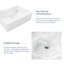 Lavabo de salle de bain vasque rectangulaire en porcelaine vitreuse avec trou de robinet l 19 po x P 14 po Denbigh-114357150