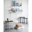 Sculptures murales modernes bleues et blanches suspendues - ensemble de 2 décorations d'art abstrait pour la maison - 12,5 po x 24,5 po | Idée de cadeau