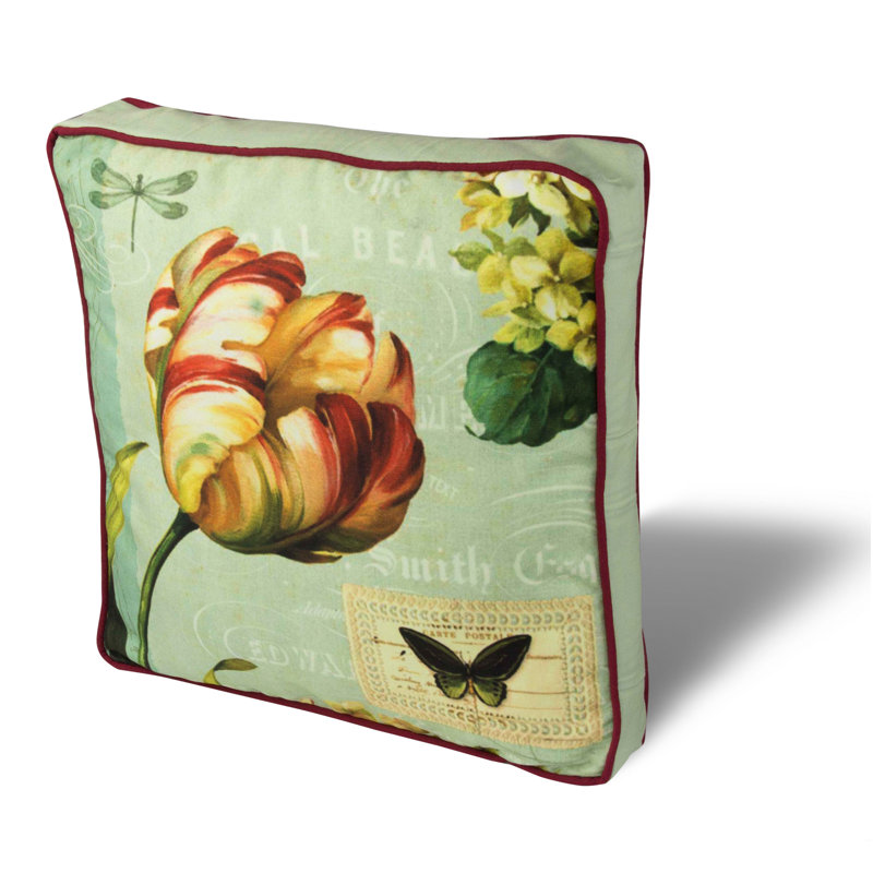 Coussin de qualité supérieure 16,5 po x 16,5 po, 50% coton / 50% polyester, lavable et repassable, rembourrage en silicone, fermeture à glissière dissimulée, housse amovible | Coussin décoratif confortable pour la maison, le bureau et l'extérieur