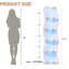 5 Tier Wavy Corner Shelf with LED Strip Lights, White Modern Corner Display Shelf, Freestanding LED Corner Ladder Shelf