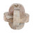 Refined Marble Knot Sculpture for Home Decor - Decorative Object Accent for Office Styling, Living Room or Shelf Decoration Display - Ivory & Tan-107086724