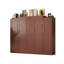 Lit escamotable en bois avec 2 garde-robe et tablette de rangement-875957845-875957846