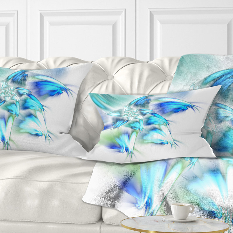 Coussin lombaire floral fractal