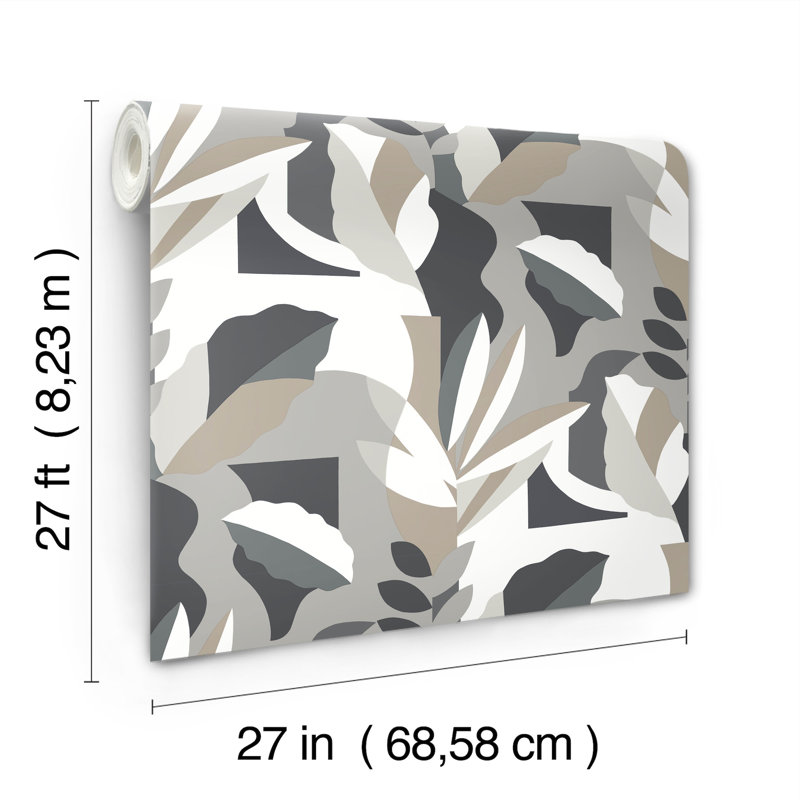 Papier peint, gris