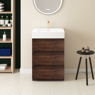 Rokeya 24'' Single Sink Freestanding Bath Vanity