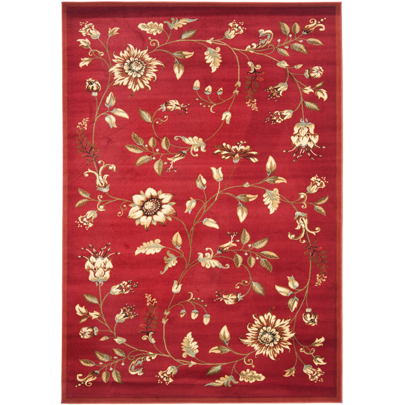 Klose Performance Floral Rug, Rectangle 6'7" x 9'6"