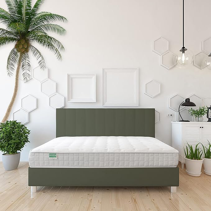 Cambay Matelas - Coco-coco biologique extra ferme 1 couche, 6", Grand lit