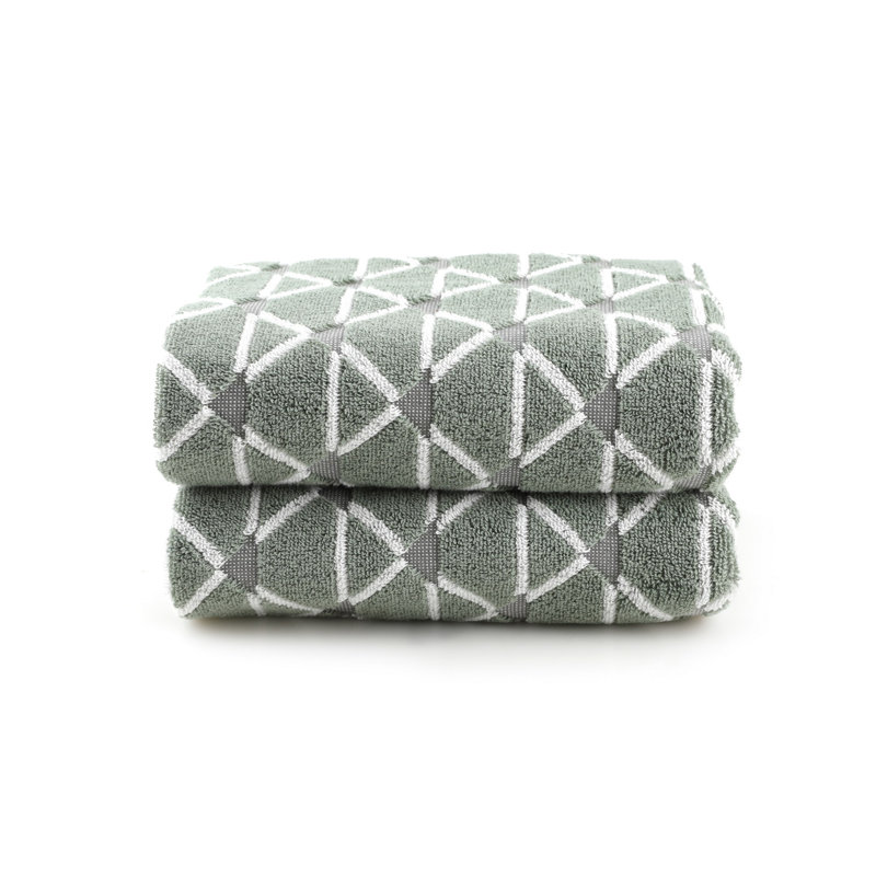Ensemble de serviettes luxueuses en micro-coton (2 pièces), vert, 19,7 x 35,4 pouces | 100% micro-coton, 16,5 oz / pieds carrés | Lavable à la machine à 104 ° F | Doux, très absorbant et à séchage rapide, parfait pour la maison ou le spa