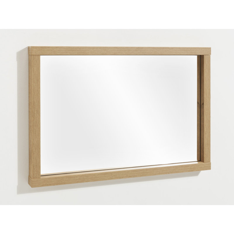 Lafabrica Wood Flat Wall Mirror, Gold