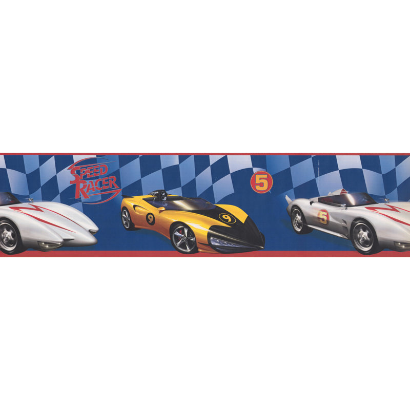 Bordure de voiture Speed Racer, Bleu