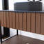 35.8 In. Single Sink Freestanding Dark Walnut Bath Vanity With Black Sintered Stone Top Unassembled