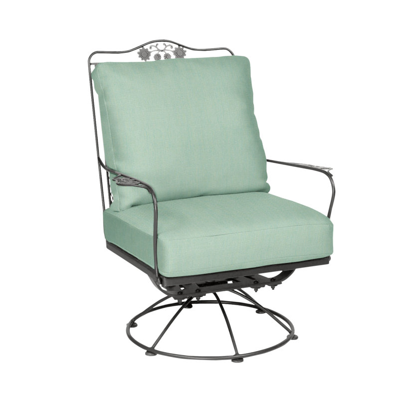 Briarwood Swivel Outdoor Lounge Chair, Pewter, Canvas Spa Sunbrella® Canvas