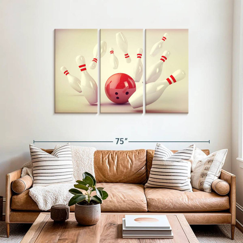 Bowling Strike, 36" H x 57" W