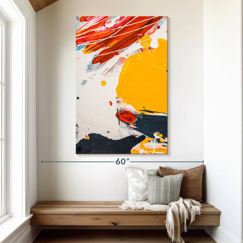Avery Abstract Splatter Expression, 51" H x 34" W