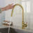 Touch Kitchen Faucet With Pull Down Sprayer-118388142