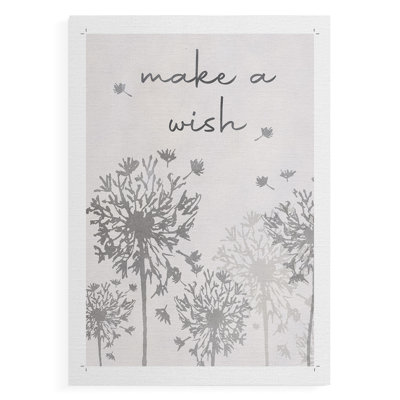 «Make A Wish» - impression sur toile seulement - non encadrée