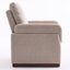 Boucle  Upholstered Accent Chair Wing Back Armchair With Solid Wood Base-922997329