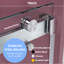 Double porte de douche coulissante sans cadre avec verre transparent