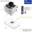Hotte de cuisine encastrée à conduit encastrable 36 po Awoco de 800 pi³ / min en acier inoxydable avec commande vocale / par geste / tactile AWC-RH-IT06-GV36