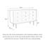 Commode d'appoint scandinave en bois massif