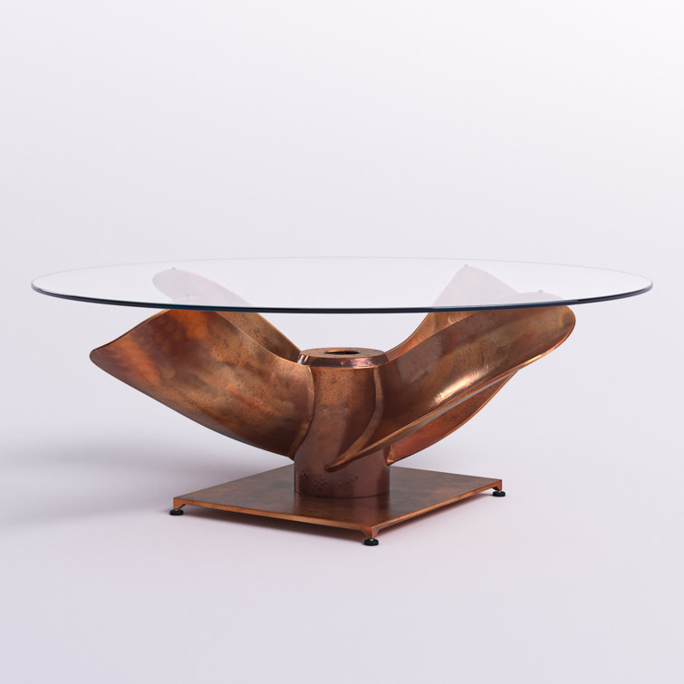 The Twillery Co.® Monette Pedestal Coffee Table & Reviews