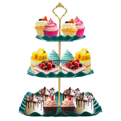 3-Tier Plastic Cupcake Stand Tower