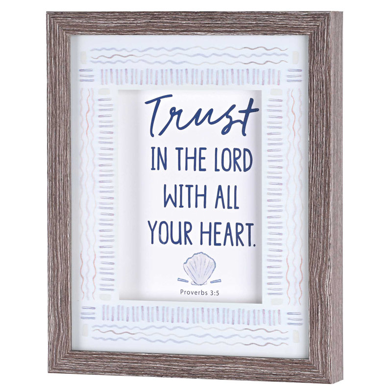 Encadré Art Trust In The Lord