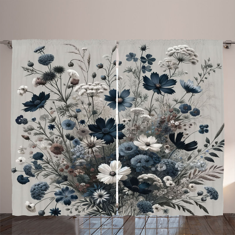 Semi Sheer Curtain Pair