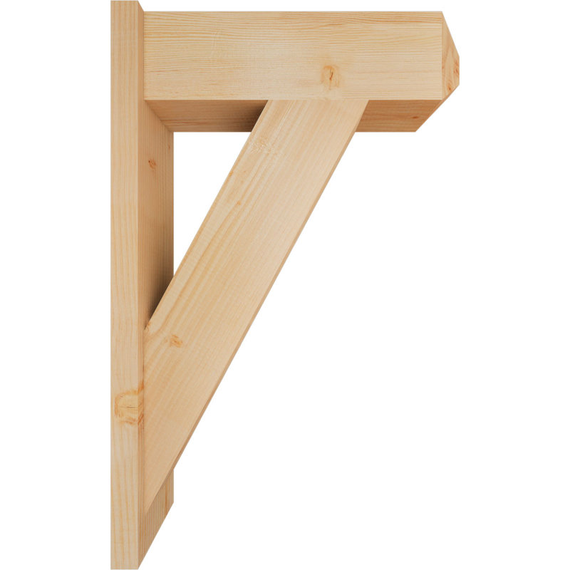 Artisan traditionnel en bois rustique, P 22 po x H 34 po, Sapin Douglas de 7 1/2 po (lisse)