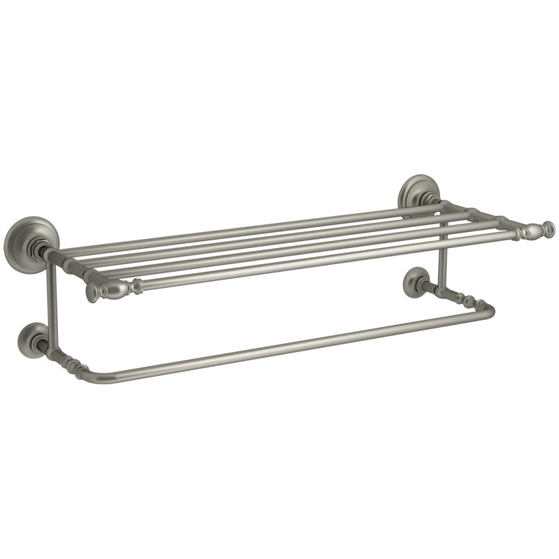 Artifacts Hotelier Wall Shelf, Vibrant Brushed Nickel