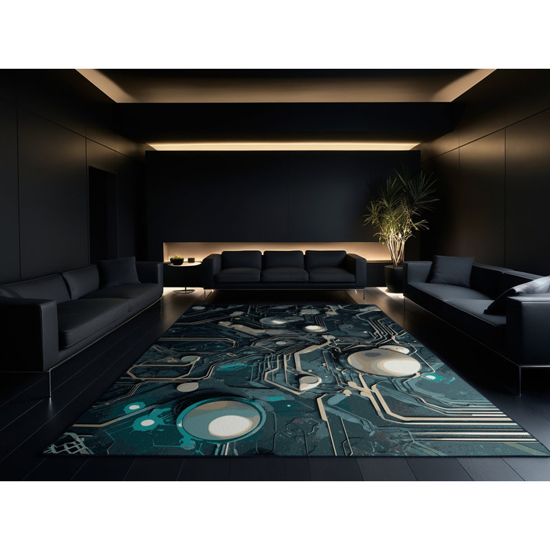 Aurora Ray Rug, Round 6'
