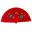 Ensemble de 12 ventilateurs à main en bois double face de style espagnol avec fleurs peintes - Élégants accessoires de mariage, de fête, de danse et de fête (couleurs assorties)
