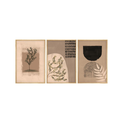Decorative Framed MDF Painting (3 Pieces)