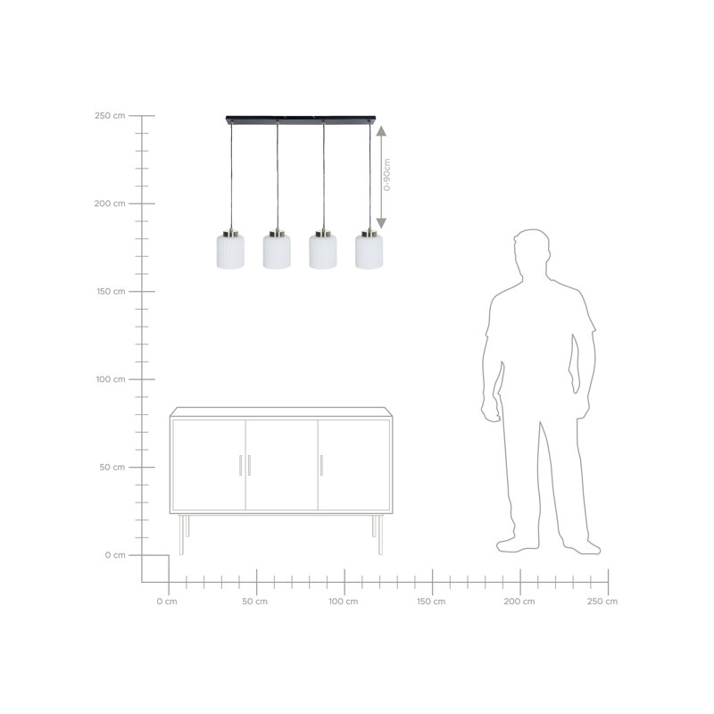 Caudelo 4 - Light Kitchen Island Pendant