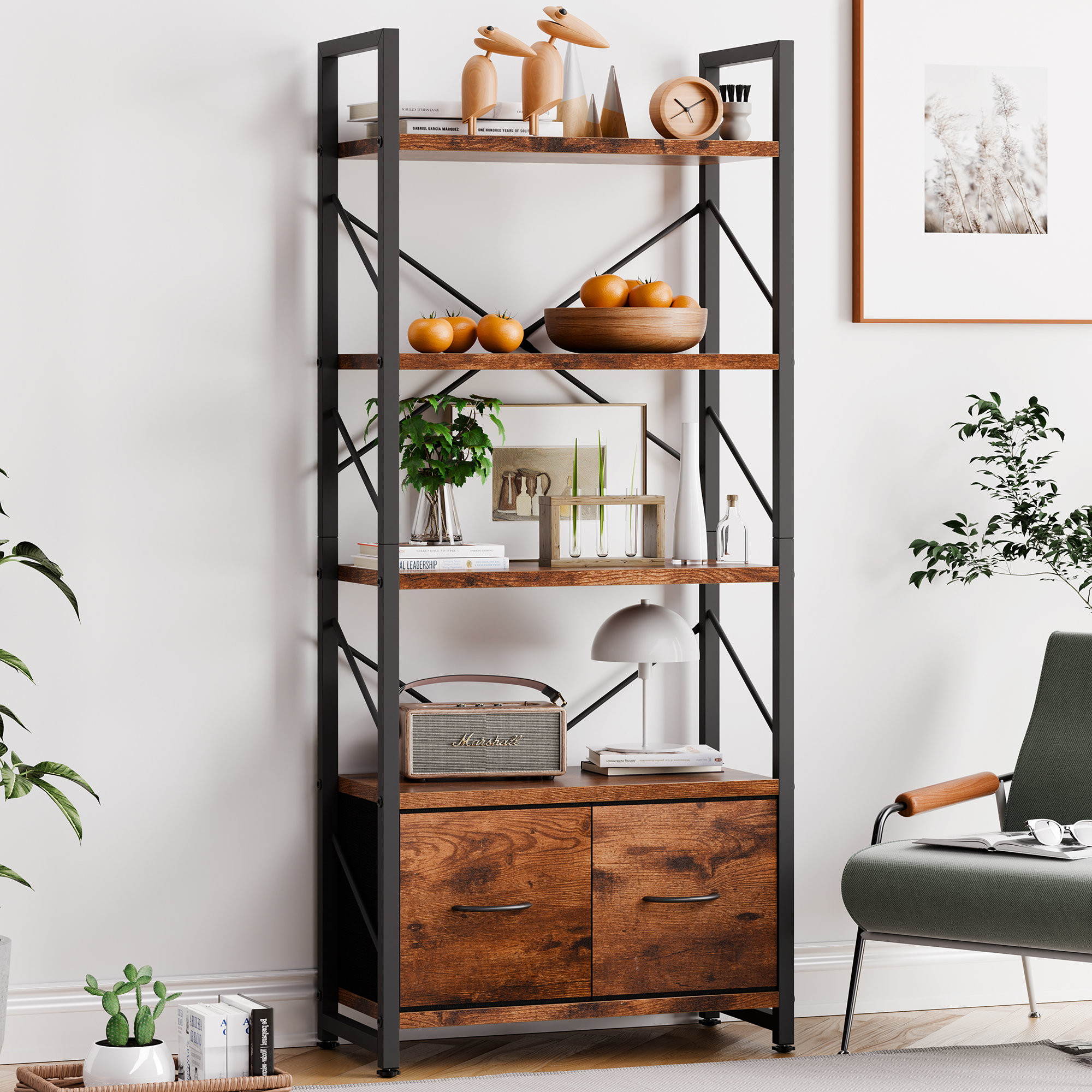 17 Stories Etagere Bookcase - Wayfair Canada