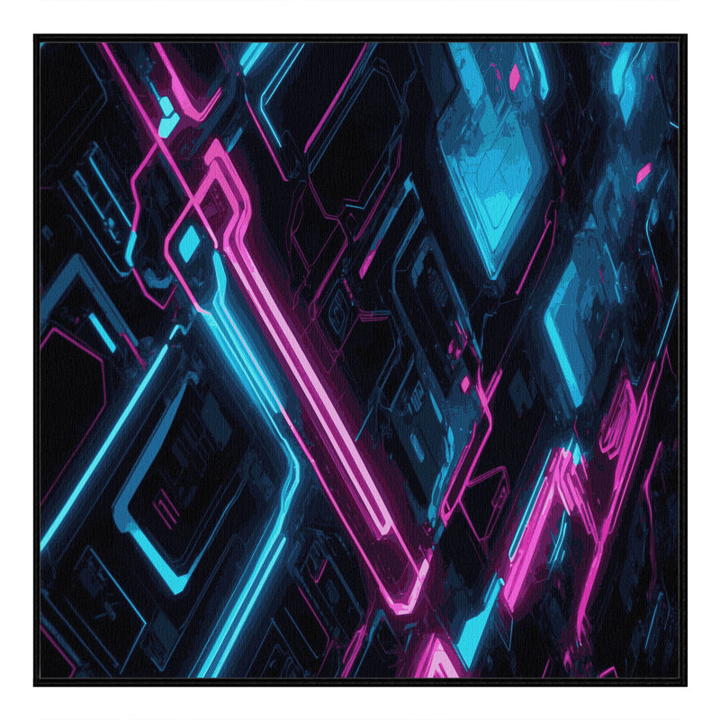 Chroma Dive Rug, Square 3'