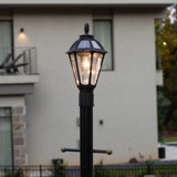 Polaris 19.25" H Solar Powered 3 in Fitter, Pier, Wall Outdoor Light