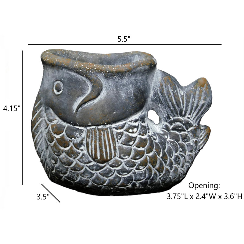 Abryanna Statue Planter, Gray