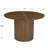 American Rustic 47.2'' Solid Pine Wood Round Pedestal Dining Table For 4-6 People For Kitchen, Dining Room-124933938