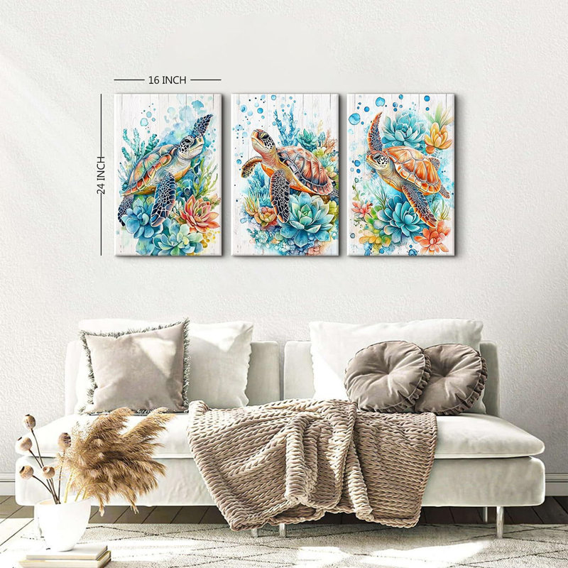 3 Piece Wrapped Canvas Print