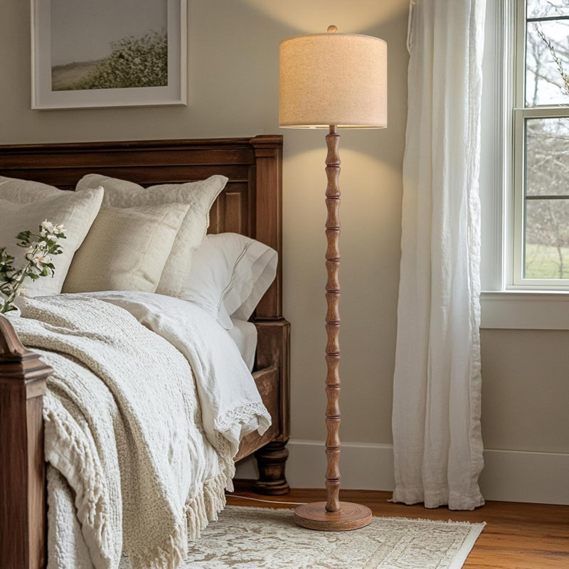Lampe sur pied rustique 62 "pour le salon