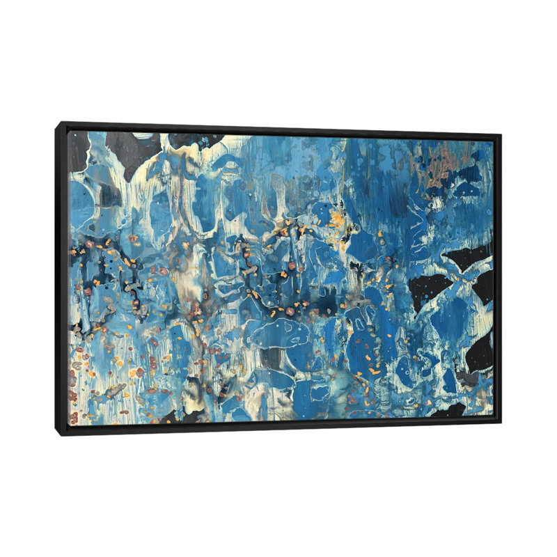 «Treading Water II», impression sur toile, H 18 po x l 26 po x P 1,5 po, Toile avec cadre noir, Pas de tapis