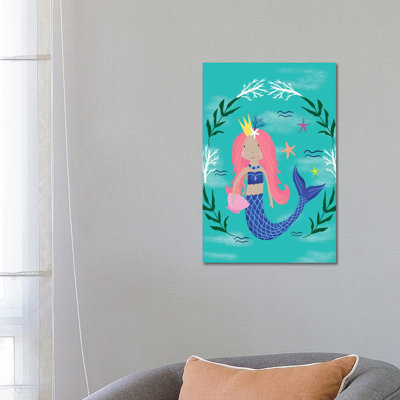 Magical Mermaids by Louise Allen - Wrapped Canvas Print