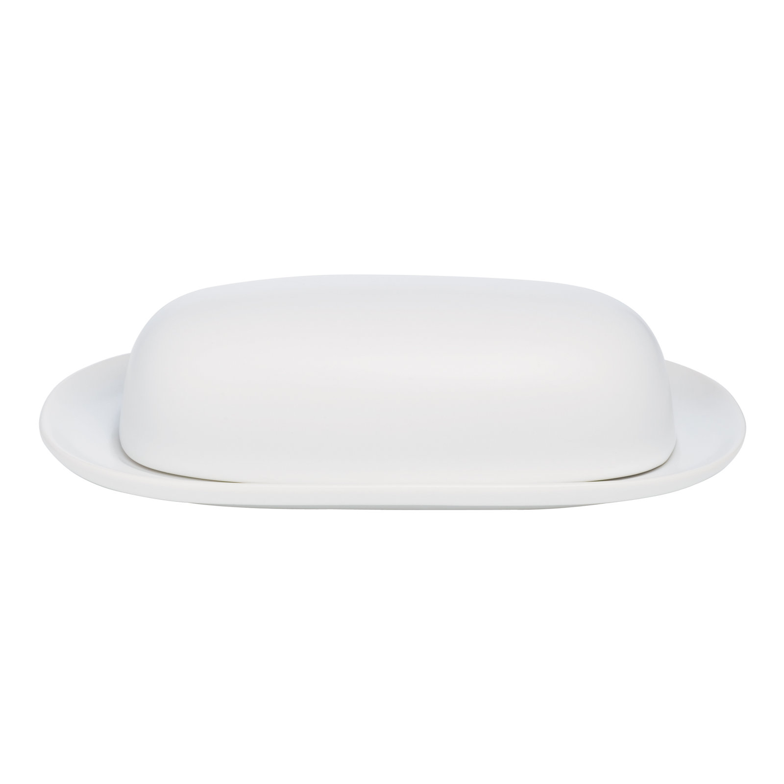 Noritake Colorwave Covered Butter Dish, White, 8.5'' W X 2.25'' H
