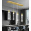 Luminaire suspendu moderne en cristal pour îlot de cuisine à 4 lumières avec cristaux K9, plafonnier réglable à DEL pour le salon de la salle à manger